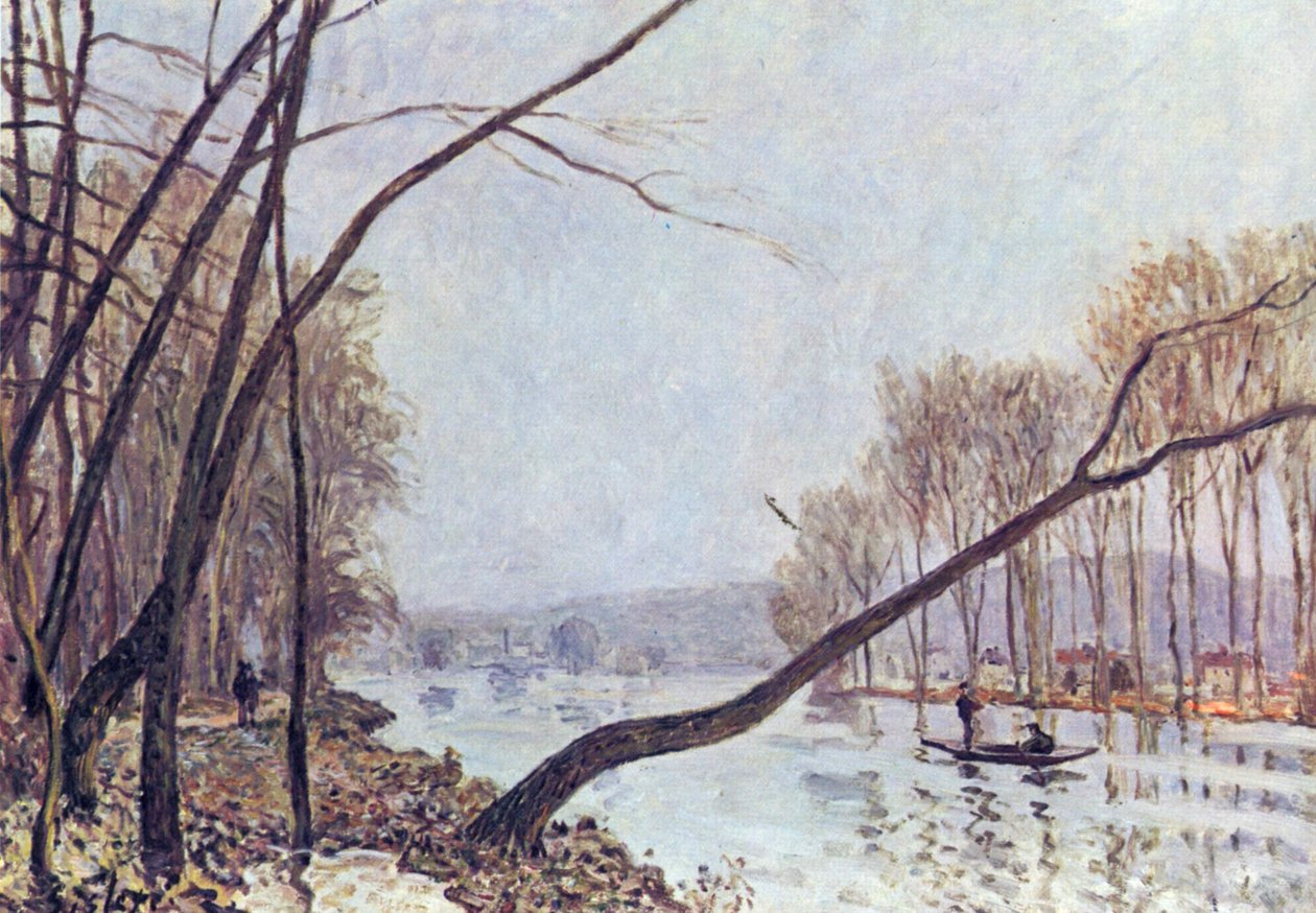Ufer der Seine im Herbst von Alfred Sisley