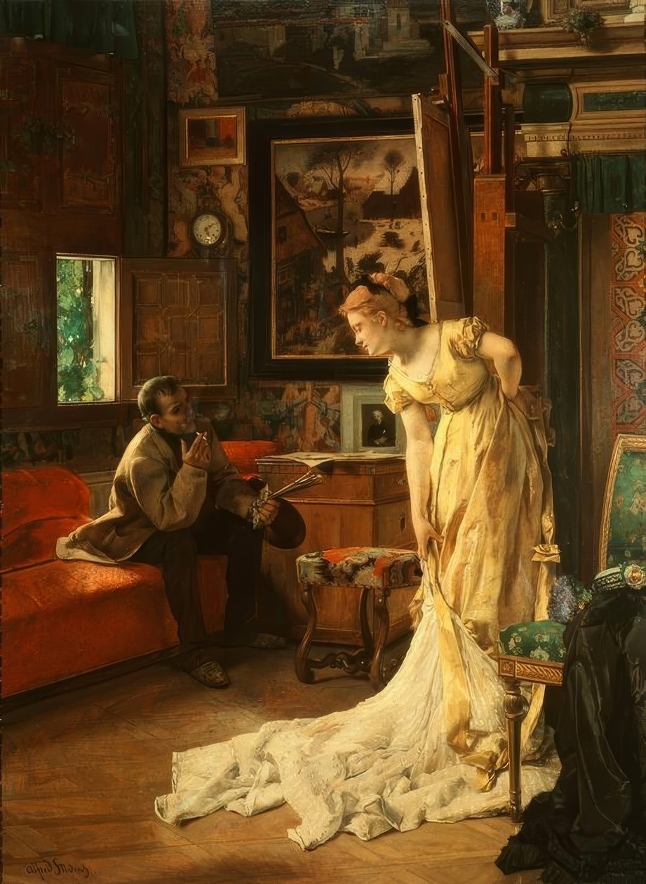 Das Atelier von Alfred Emile Stevens