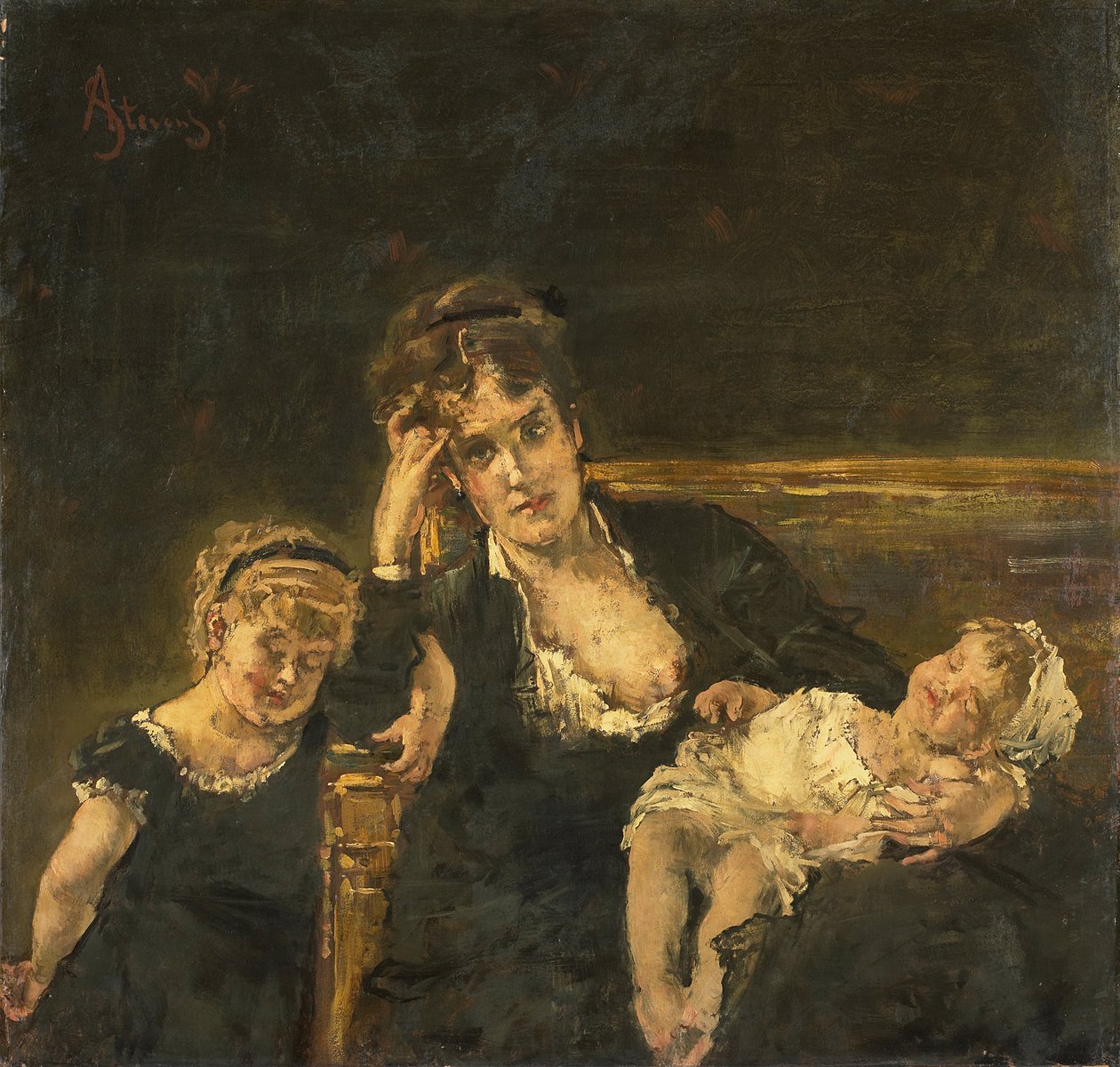 Die Witwe von Alfred Emile Stevens