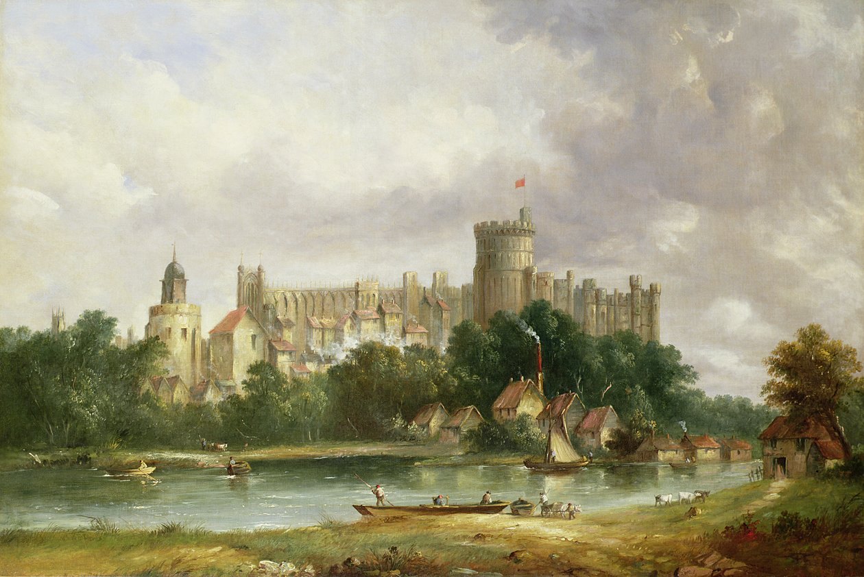 Schloss Windsor: von der Themse von Alfred Gomersal Vickers