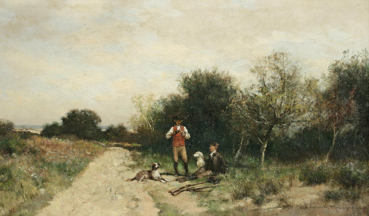 Jäger machen eine Pause von Alfred Wordsworth Thompson