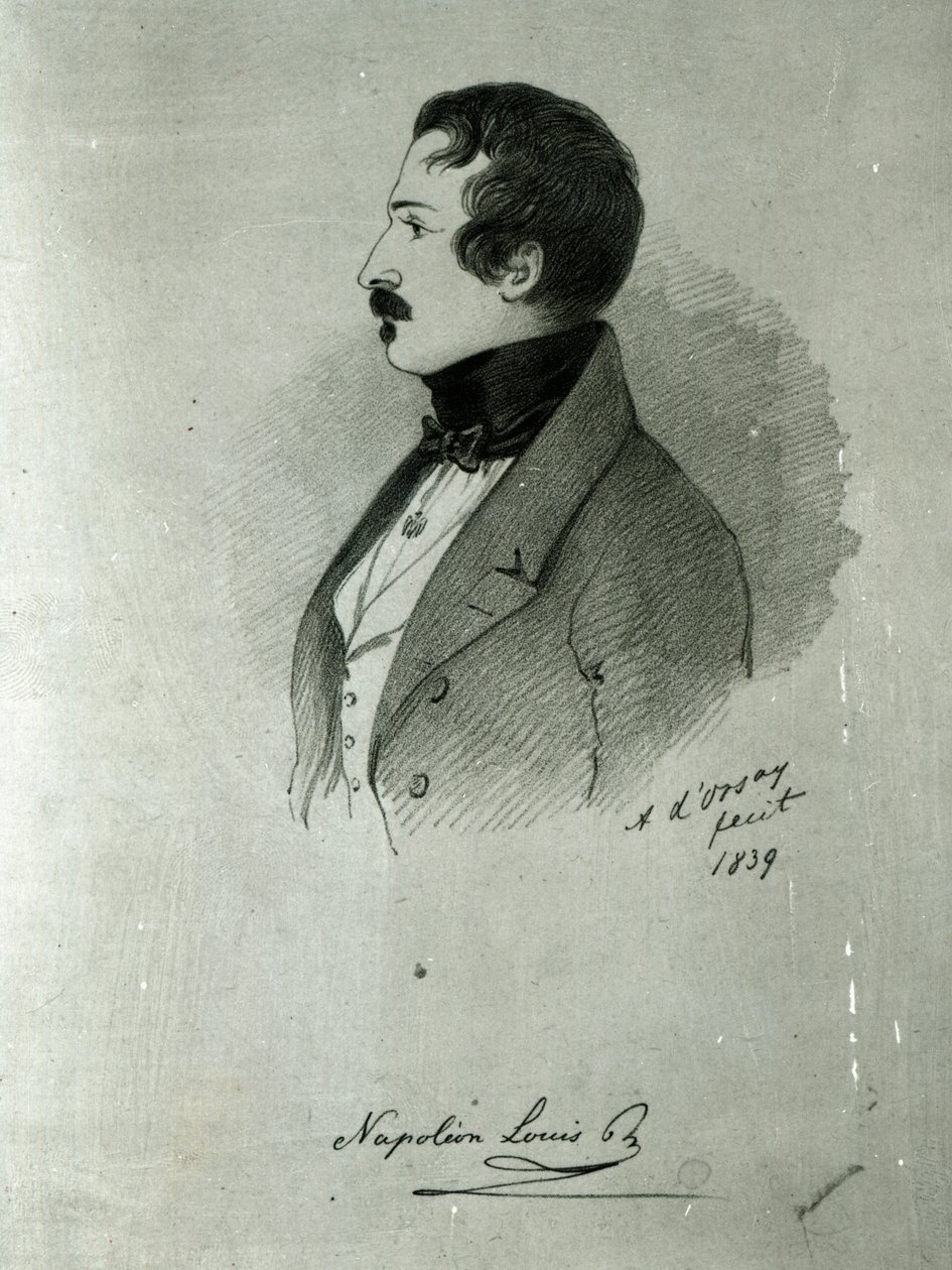 Porträt von Napoleon III. (1808-73) als junger Mann, 1839 von Alfred d