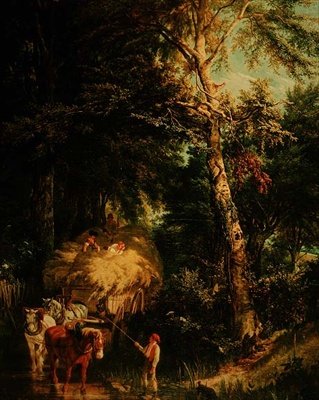 Überquerung des Baches von Alfred Edward Chalon