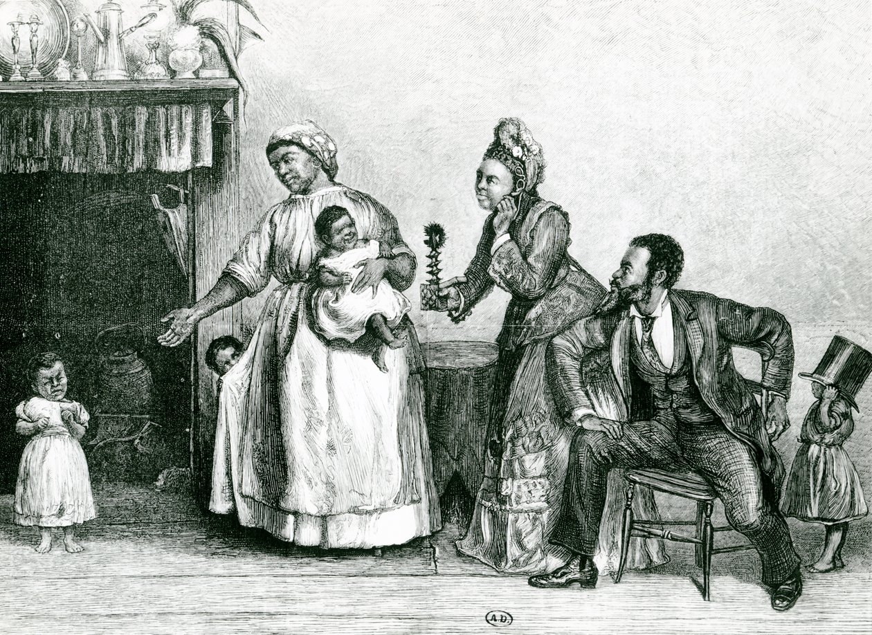 Tante Chloes Besuch, 1877 von Alfred Edward Emslie