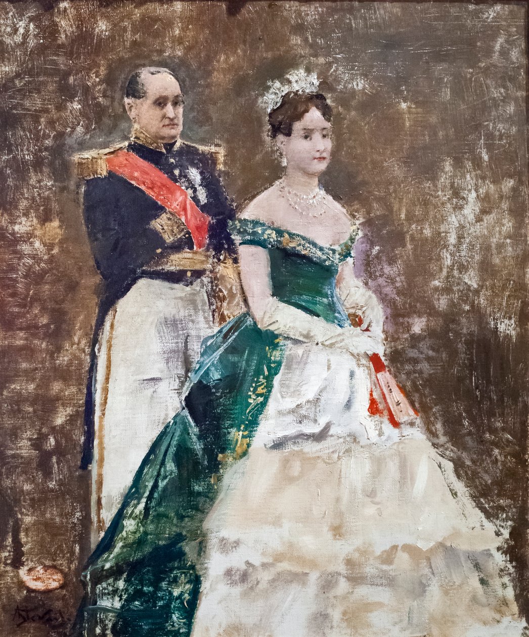 Jerome Bonaparte und seine Tochter Mathilde von Alfred Emile Stevens
