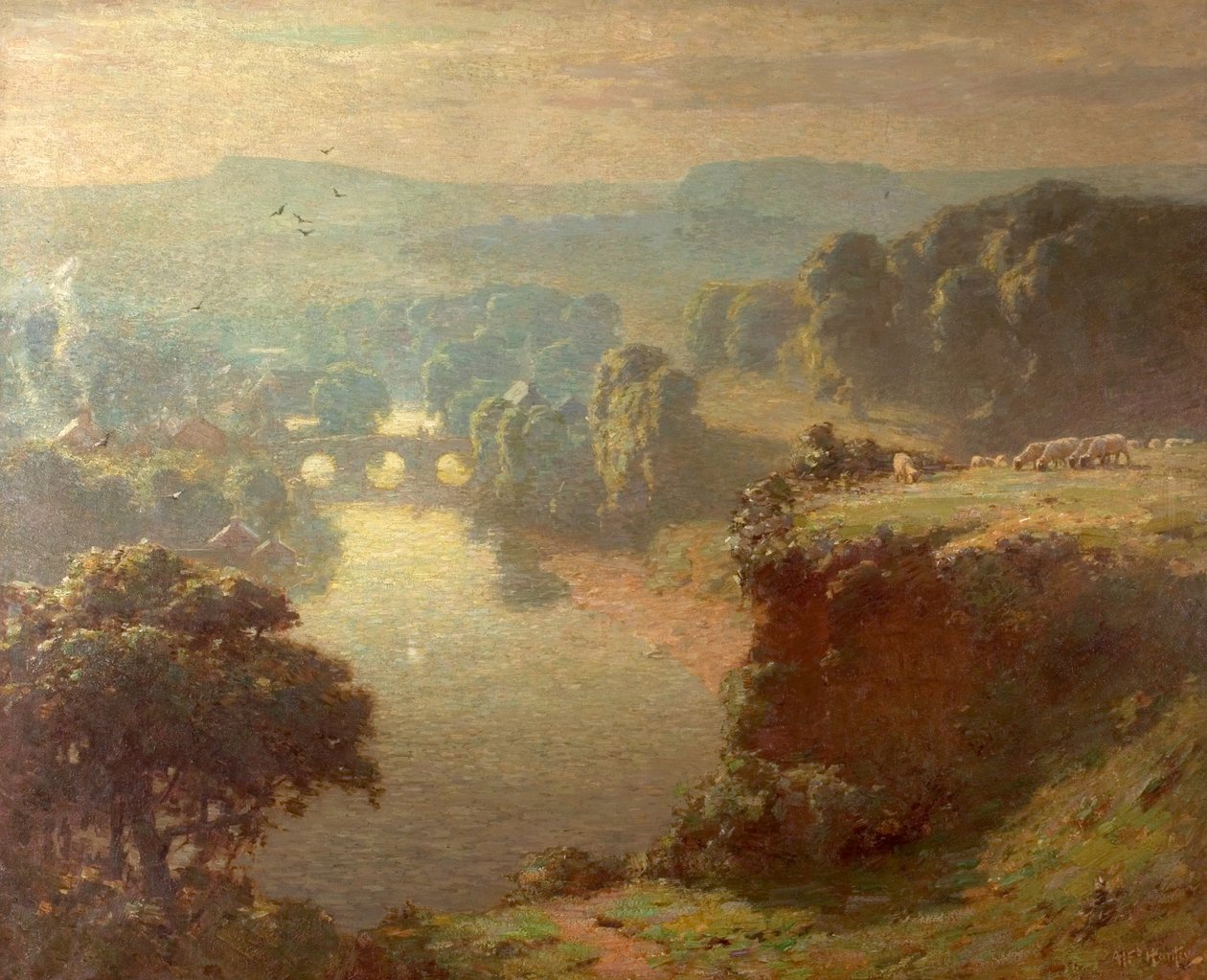 Morgen, Teme Dale, 1908 von Alfred Hartley