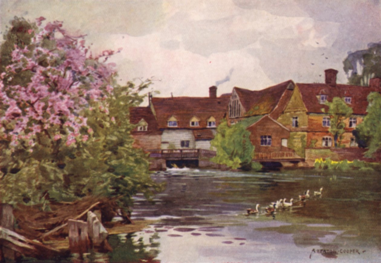 Flatford Mill, East Bergholt, Suffolk von Alfred Heaton Cooper