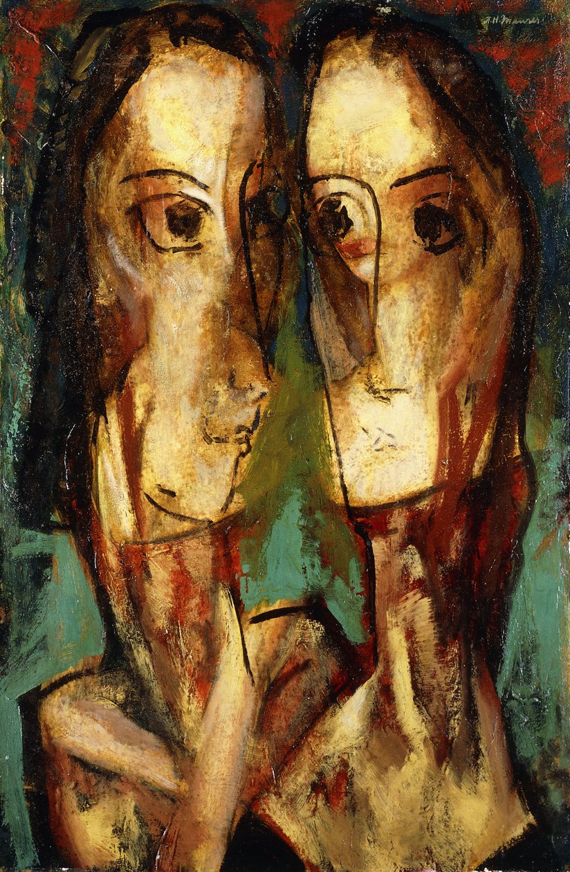 Zwei Köpfe, ca. 1928 von Alfred Henry Maurer