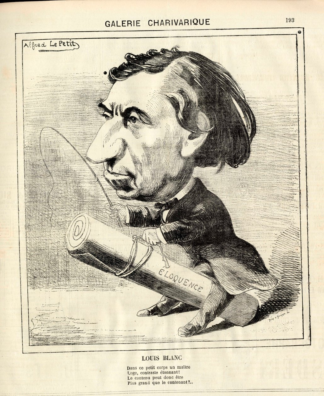 Le Charivari, Satirisch in Schwarz-Weiß von Alfred Le Petit