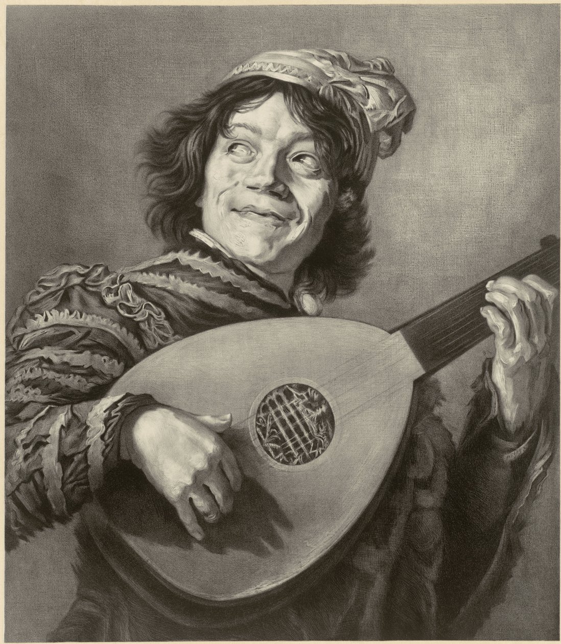 Der Narr, nach Frans Hals von Alfred Louis Bahuet