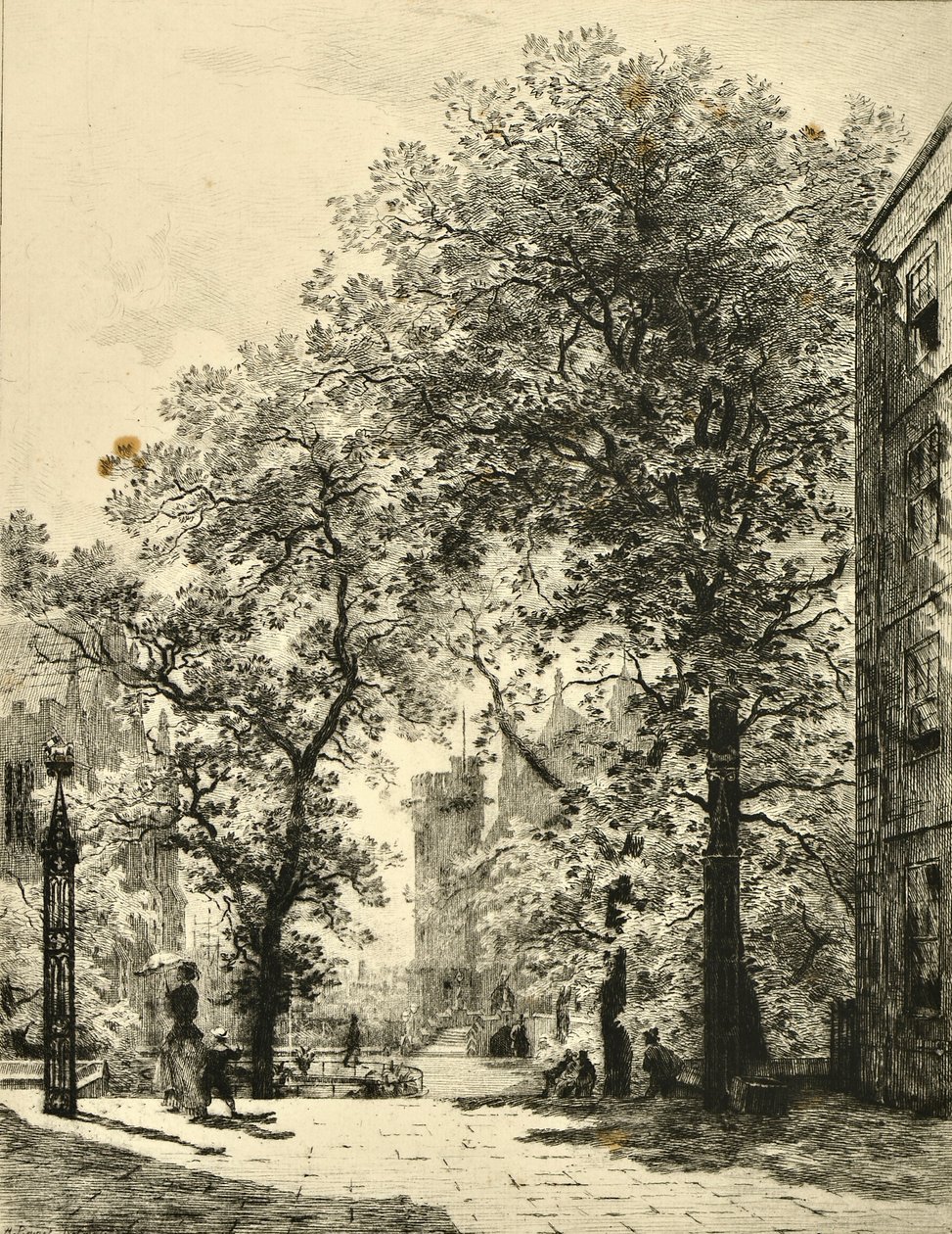 Fountain Court, Temple von Alfred Louis Brunet Debaines