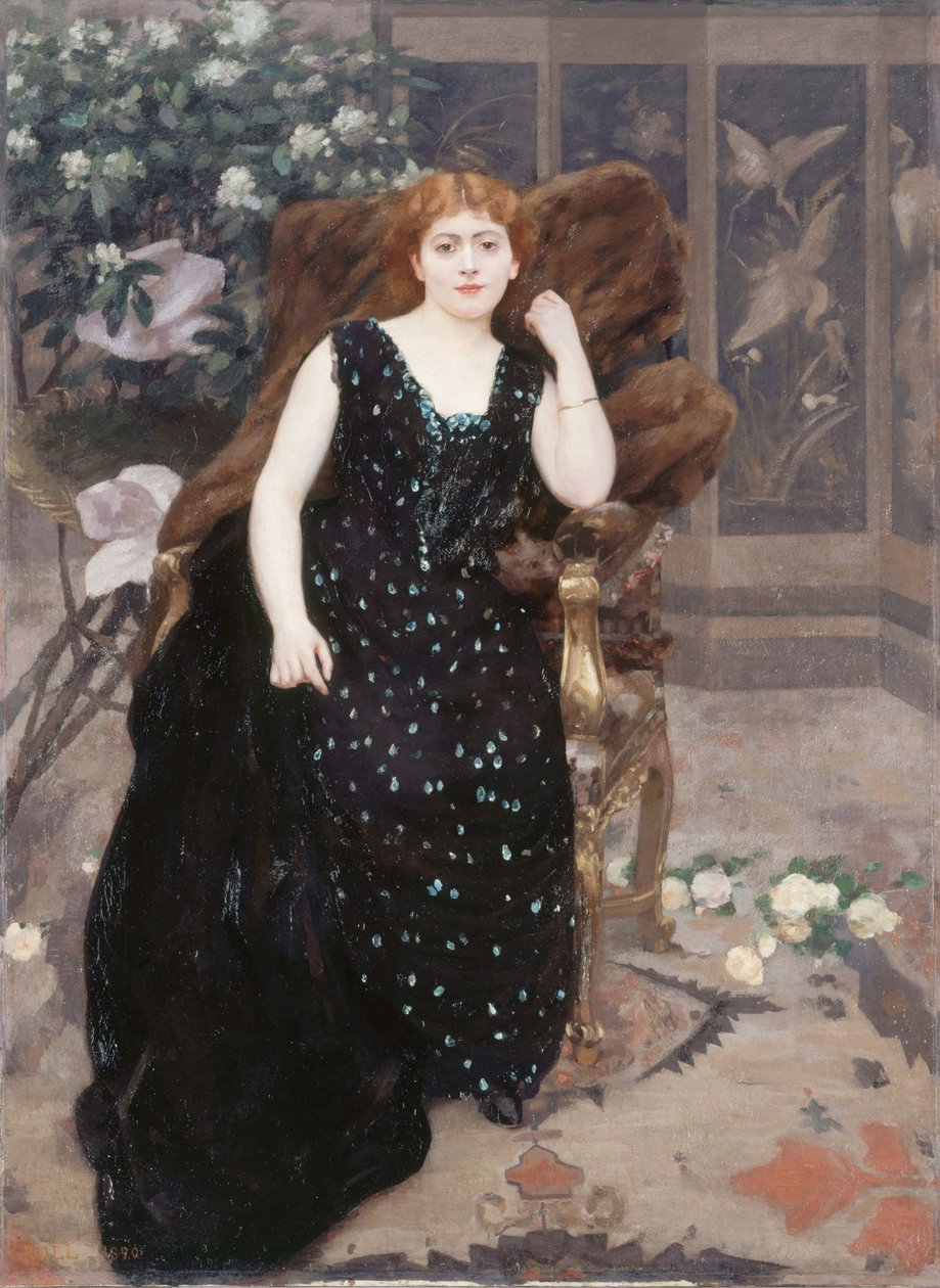 Porträt von Jane Hading von Alfred Roll