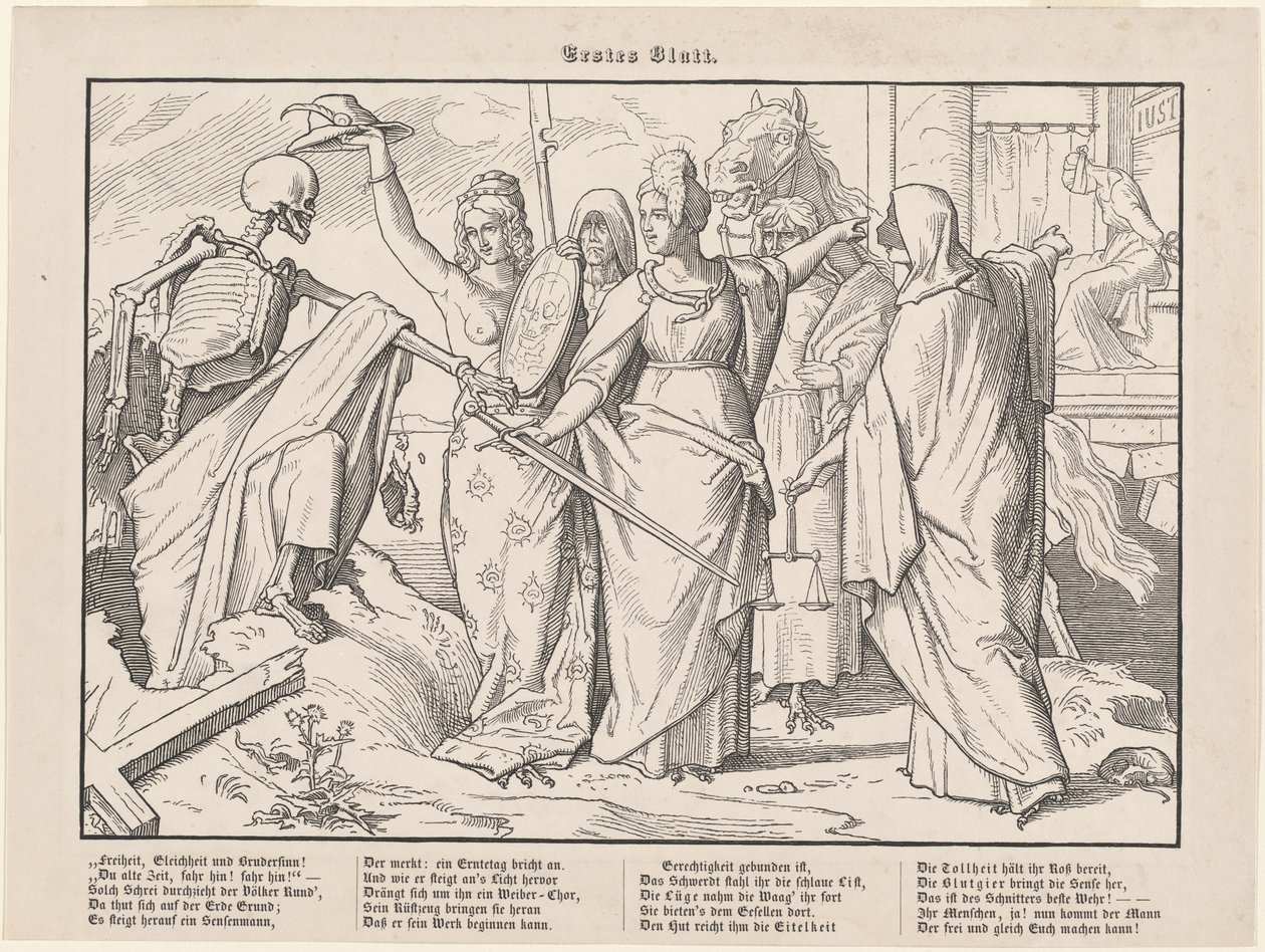 Auch ein Totentanz I von Alfred Rethel