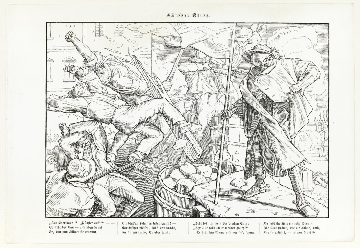 Auch ein Totentanz, Platte V von Alfred Rethel