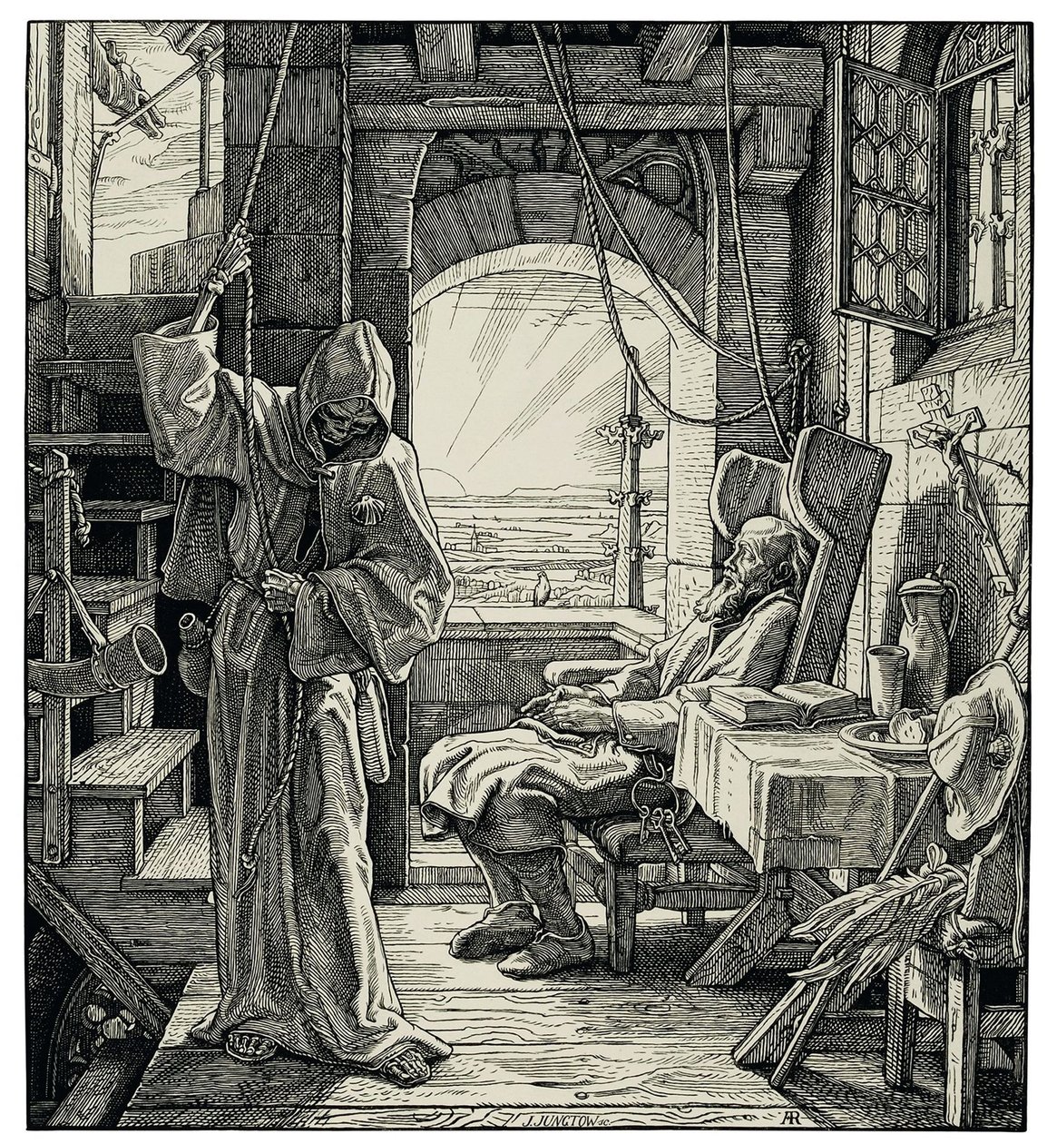 Der Tod als Freund, 1851 von Alfred Rethel