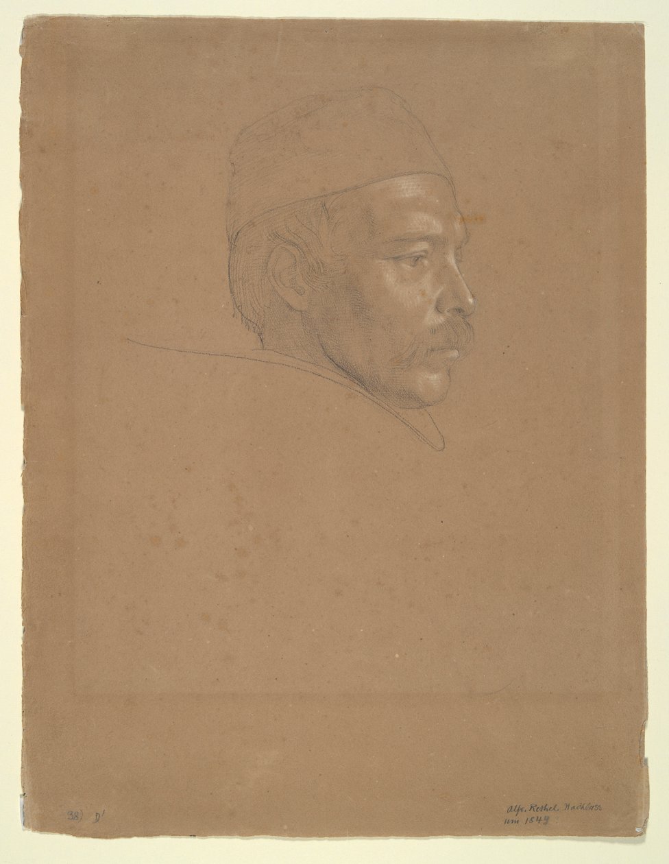 Studie eines Mannes von Alfred Rethel
