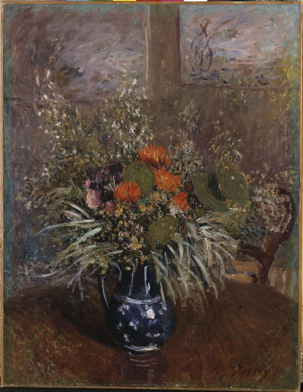 Ein Blumenstrauß von Alfred Sisley