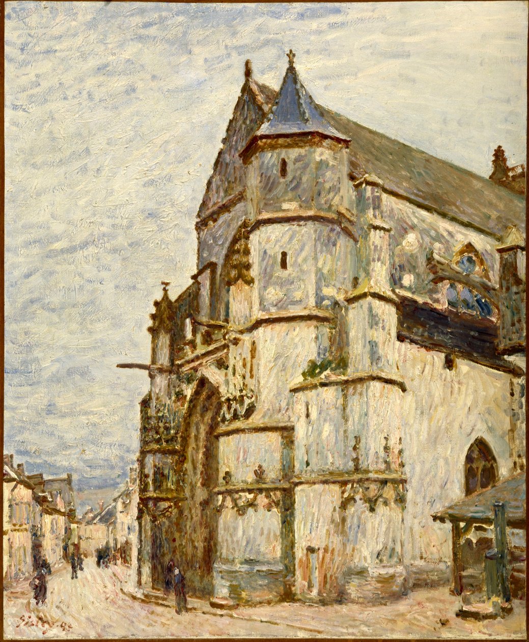 Kirche in Moret nach dem Regen von Alfred Sisley