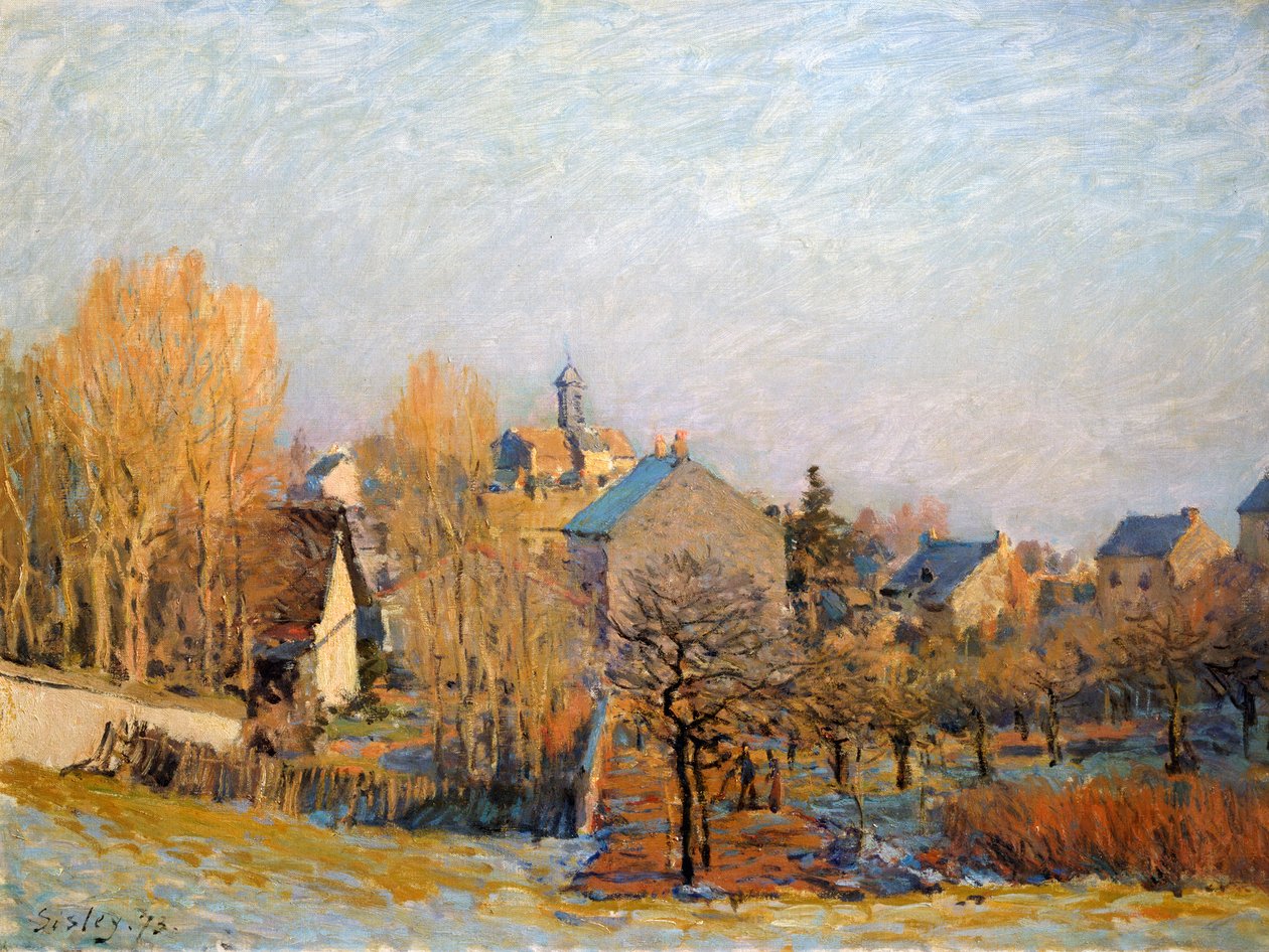 Frost in Louveciennes von Alfred Sisley