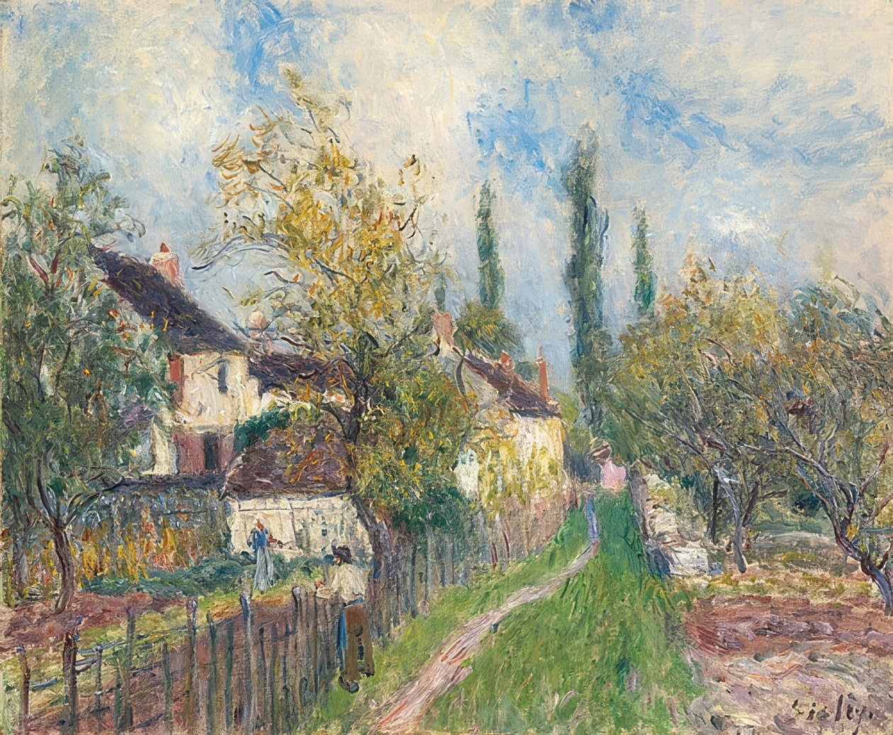 Fußweg in Les Sablons von Alfred Sisley