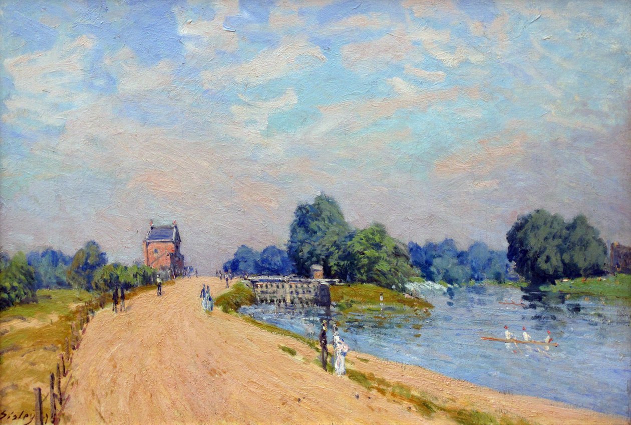 Hampton Court Road von Alfred Sisley