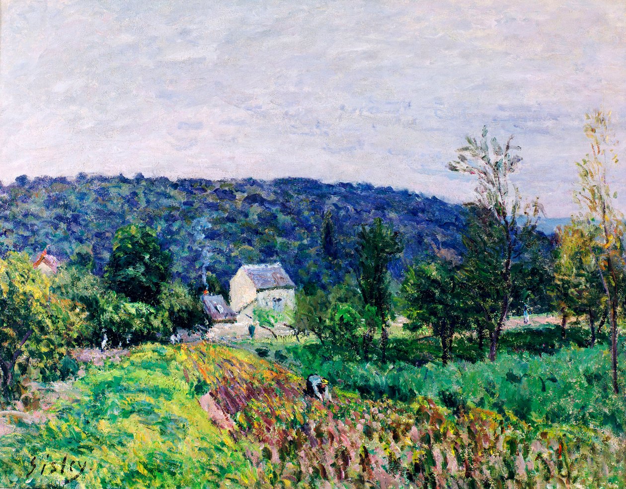 Hügel um Paris von Alfred Sisley