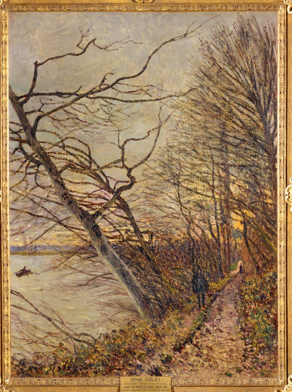 Der Wald von Roches, Veneux-Nadon von Alfred Sisley