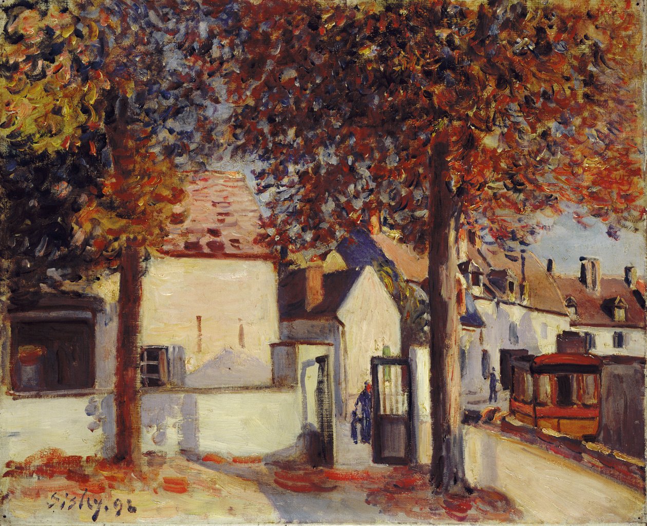 Moret-sur-Loing (Rue de Fosses) von Alfred Sisley