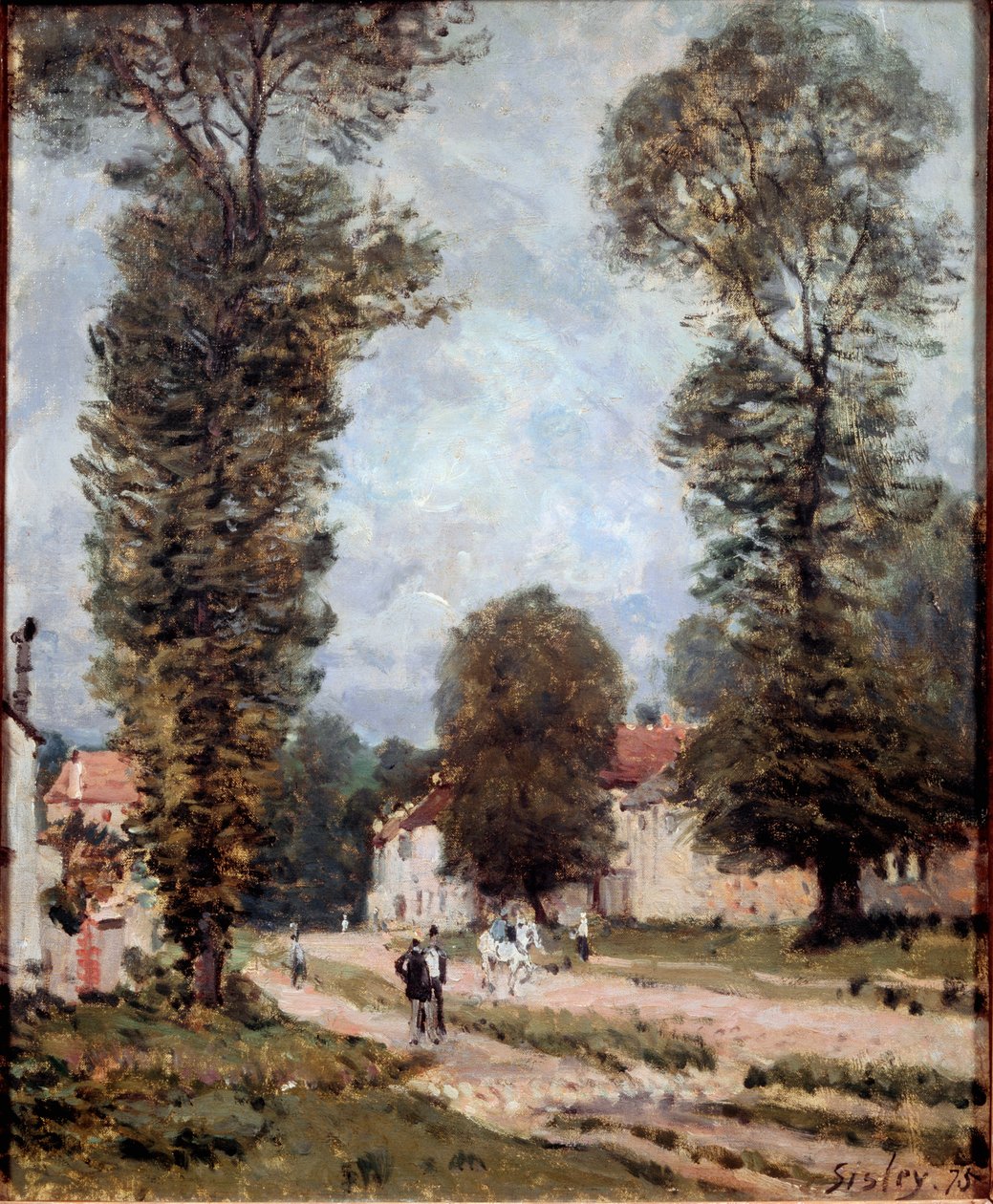 Straße nach Versailles von Alfred Sisley