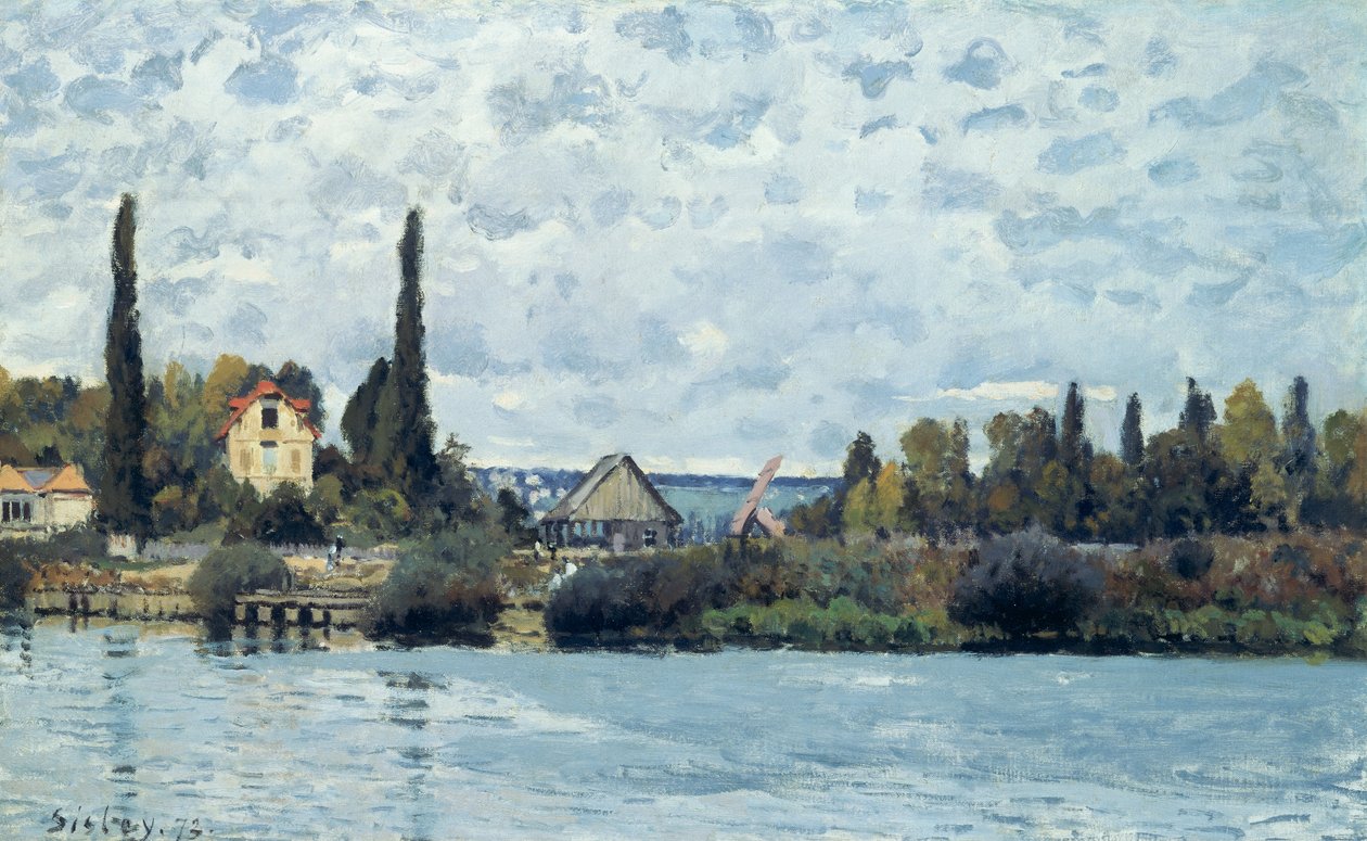 Die Seine bei Bougival, 1873 von Alfred Sisley