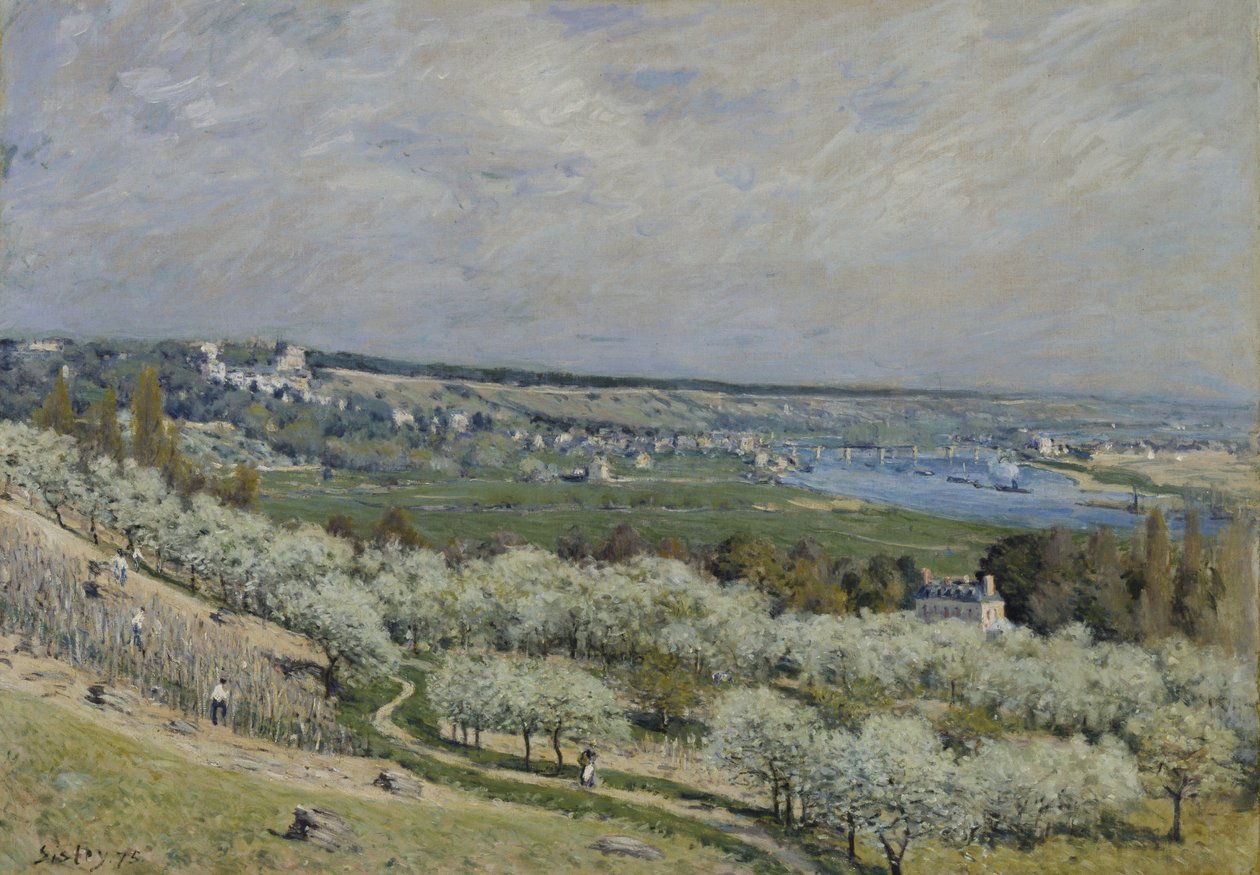 Die Terrasse in Saint-Germain, Frühling von Alfred Sisley