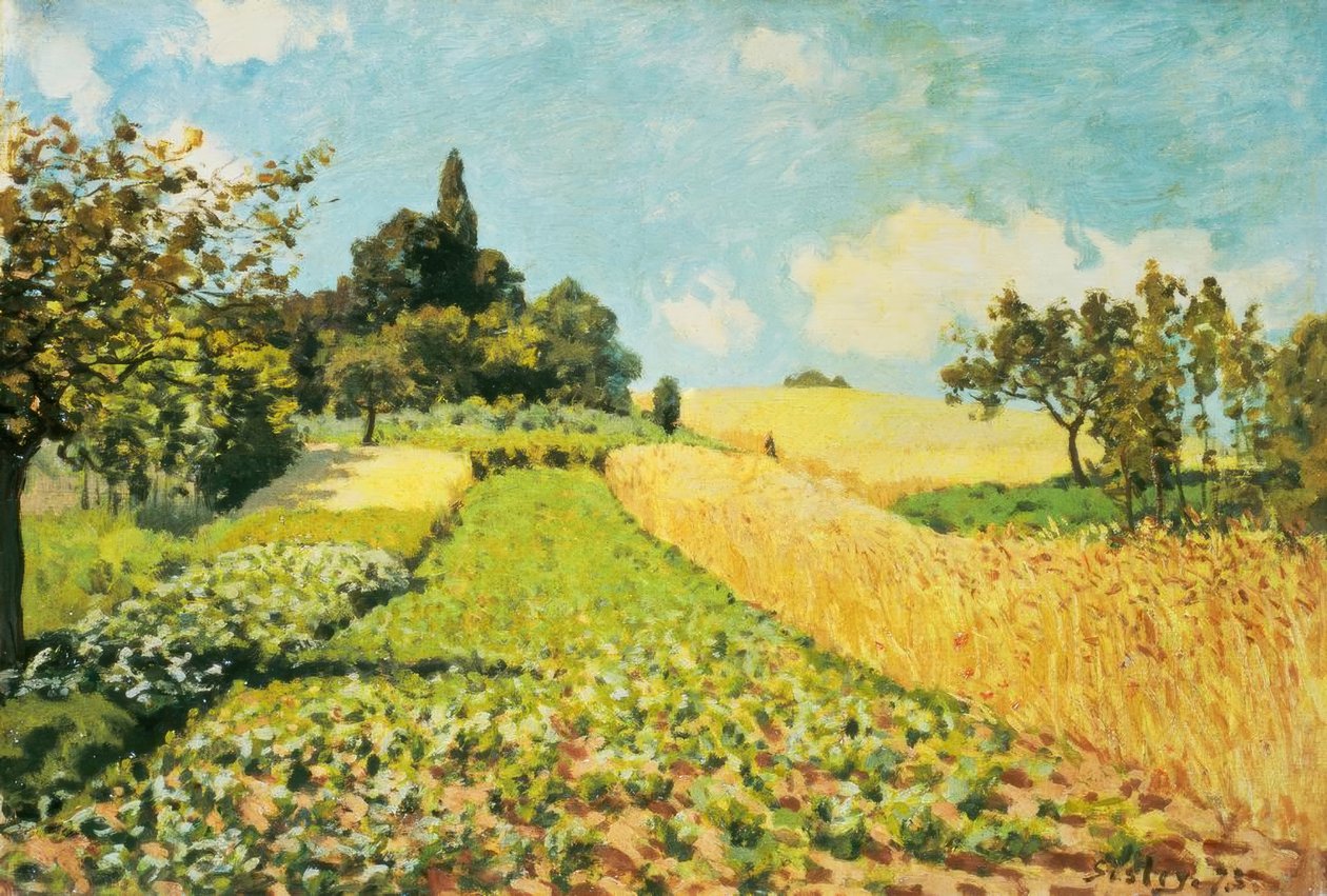 Weizenfeld von Alfred Sisley