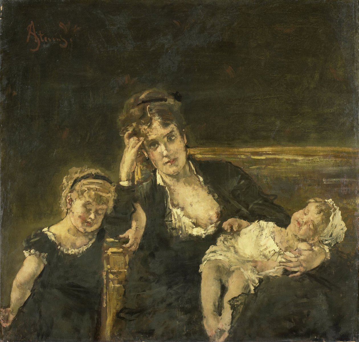 Die Witwe von Alfred Emile Stevens