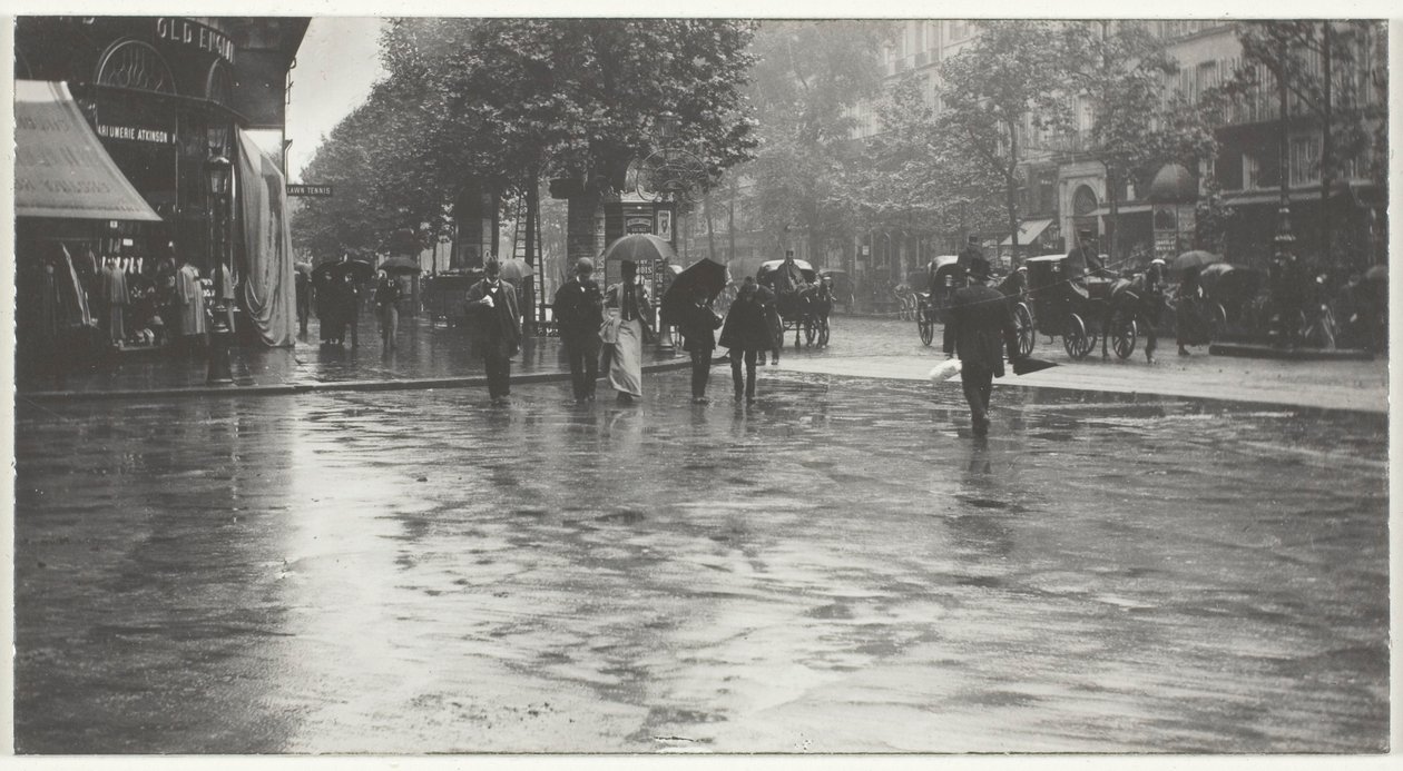 Ein nasser Tag auf dem Boulevard, Paris von Alfred Stieglitz