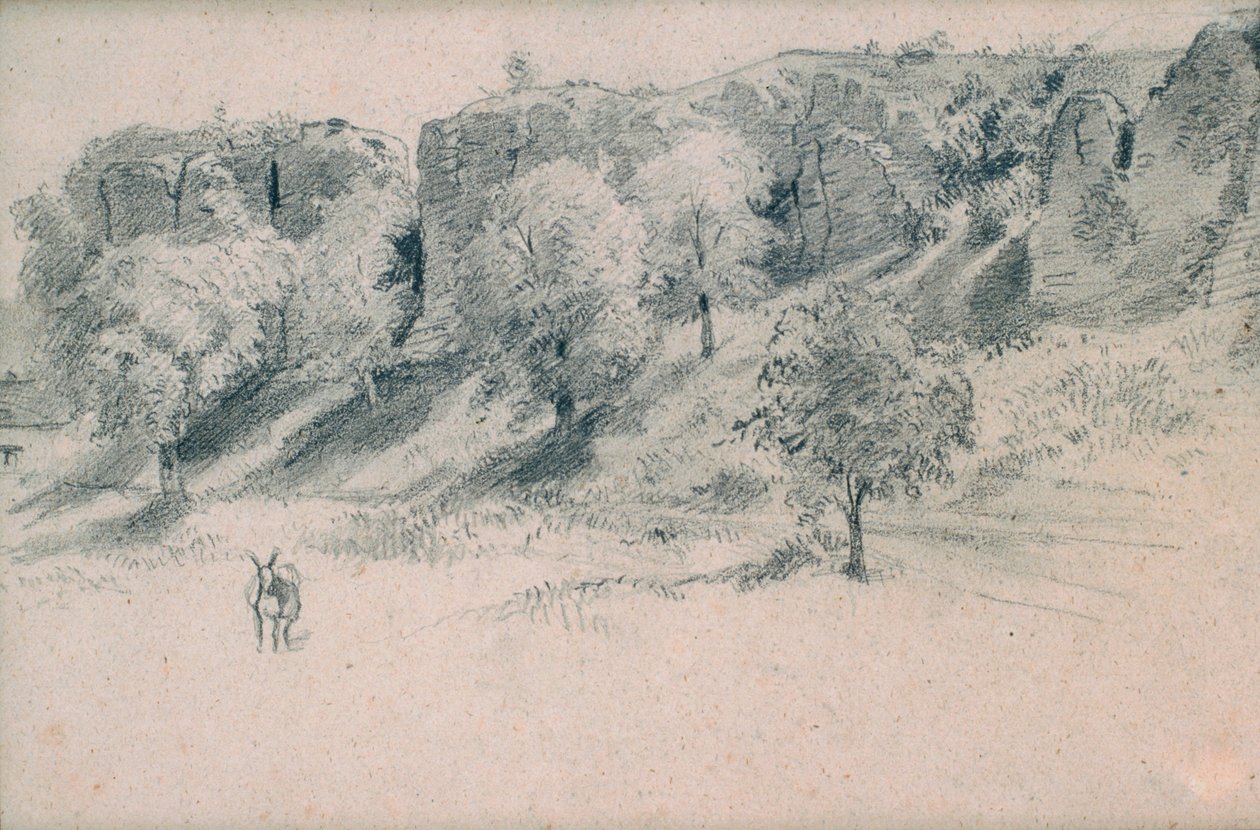 Landschaft, 19. Jahrhundert von Alfred Victor de Vigny