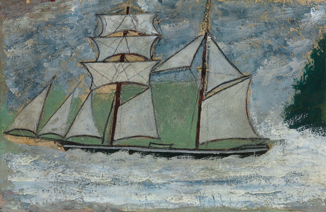 Ein Segelschiff von Alfred Wallis