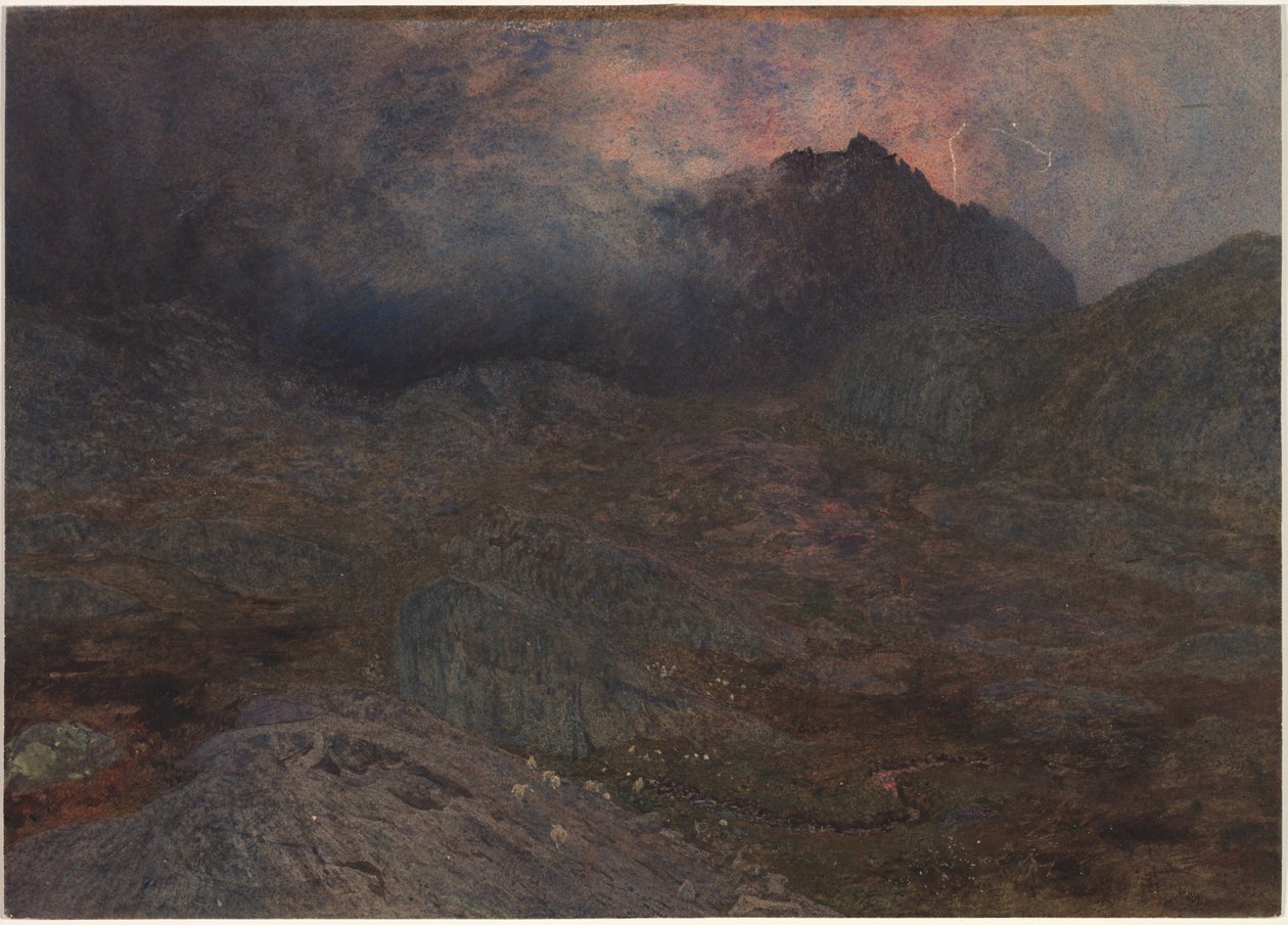 Cwm Trifaen, um 1857 von Alfred William Hunt