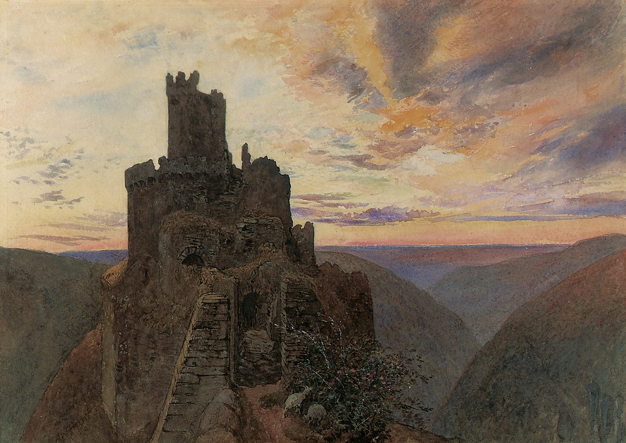 Ehrenburg an der Mosel von Alfred William Hunt