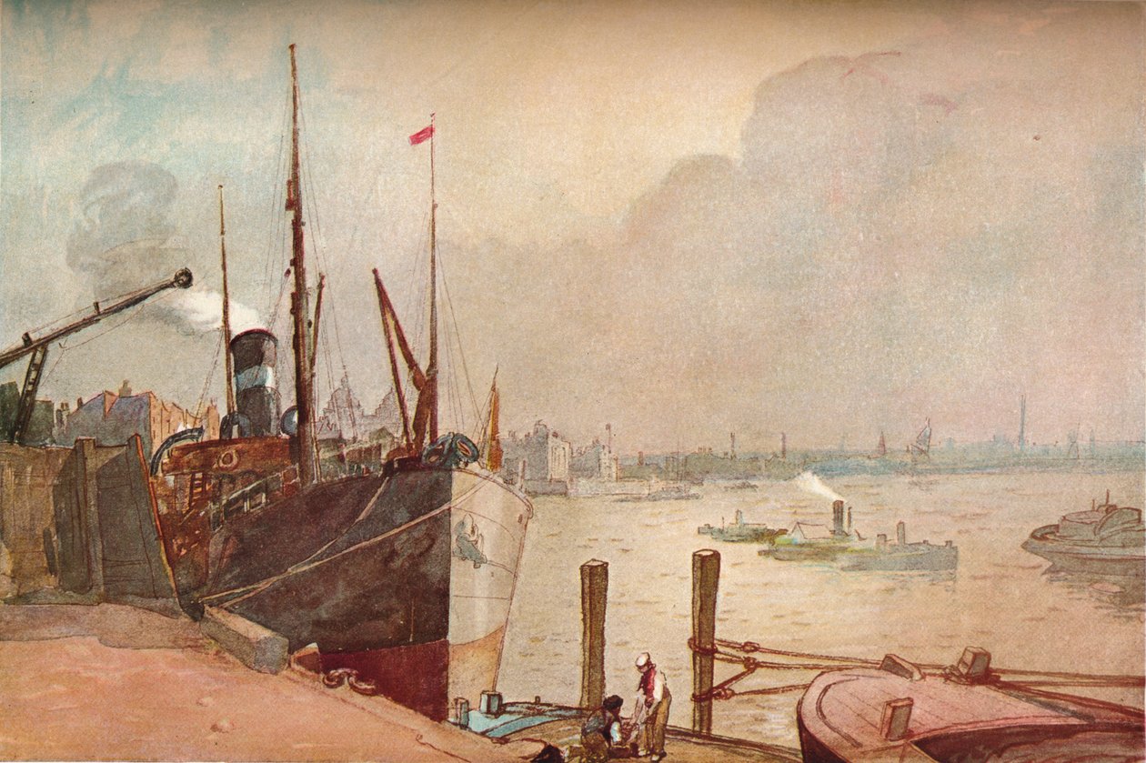 Auf der Themse, 1876-1903, 1903 von Alfred William Rich