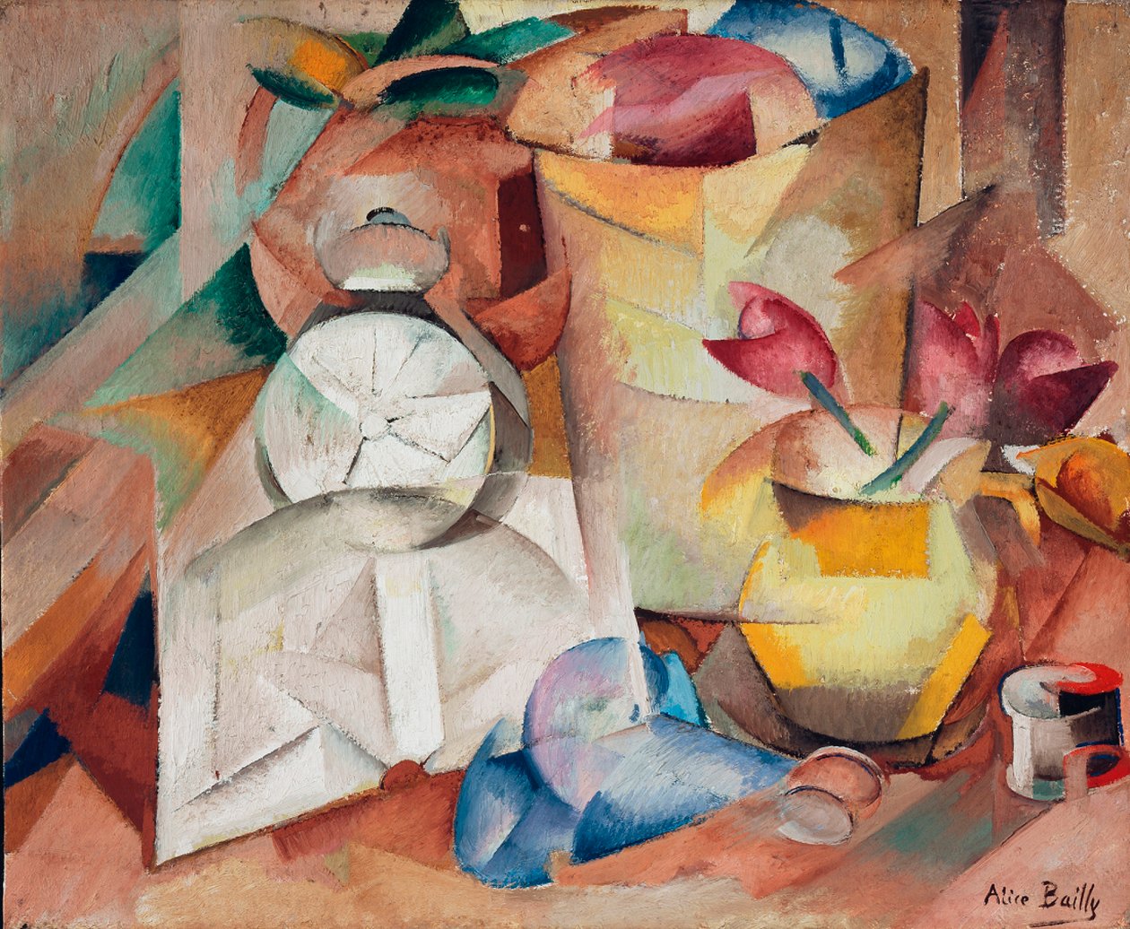 Stillleben mit Wecker, 1913 von Alice Bailly