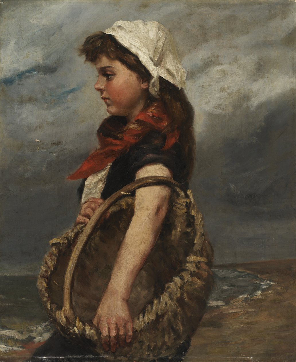 Mädchen mit Korb, ca. 1888 von Alice Pike Barney