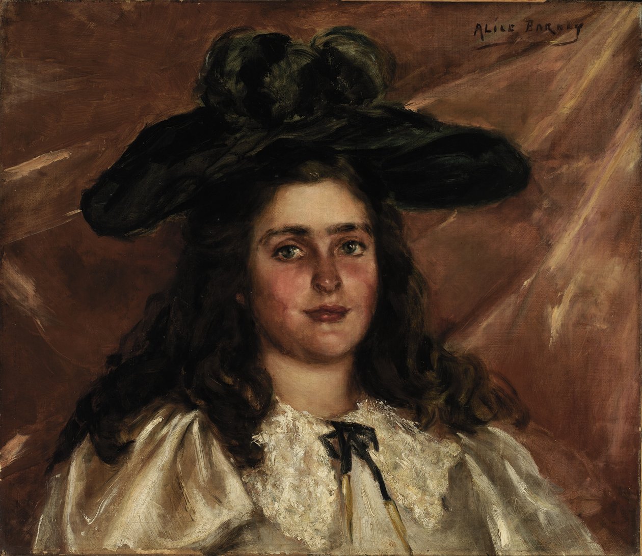 Laura Alice mit großem Hut von Alice Pike Barney