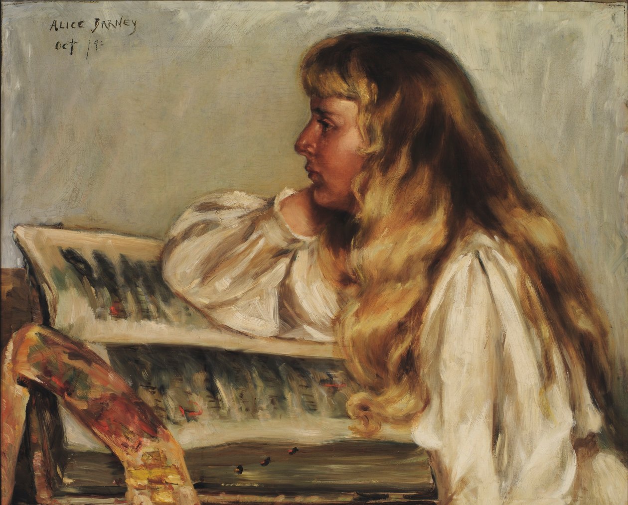 Natalie und Messbuch von Alice Pike Barney