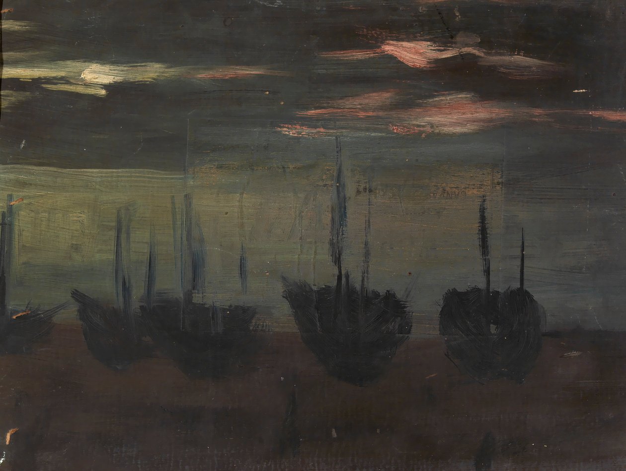 Schiffe im Mondlicht, o.D. von Alice Pike Barney