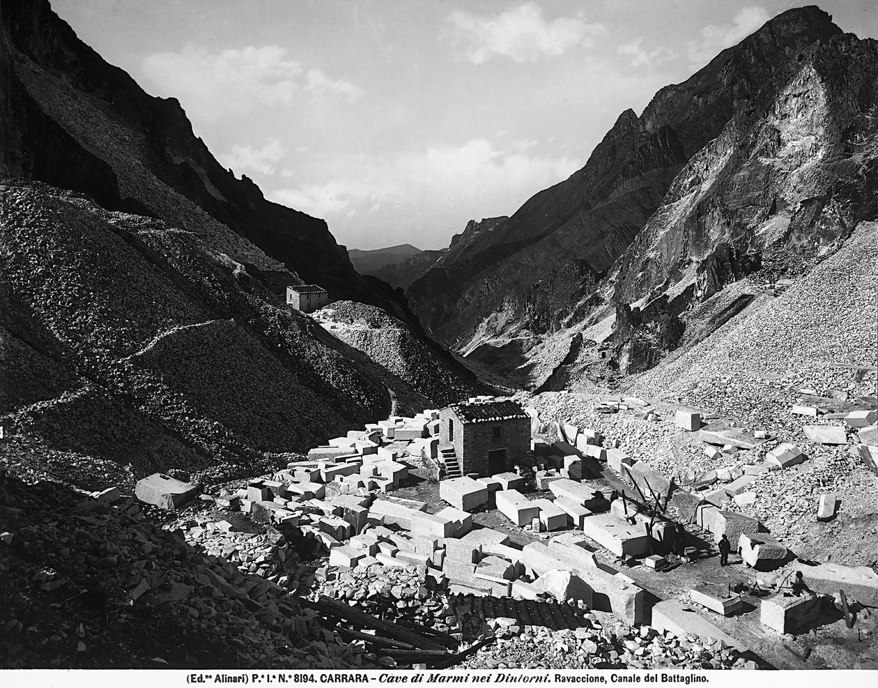 Ravaccione-Steinbrüche, in der Nähe von Carrara von Fratelli Alinari