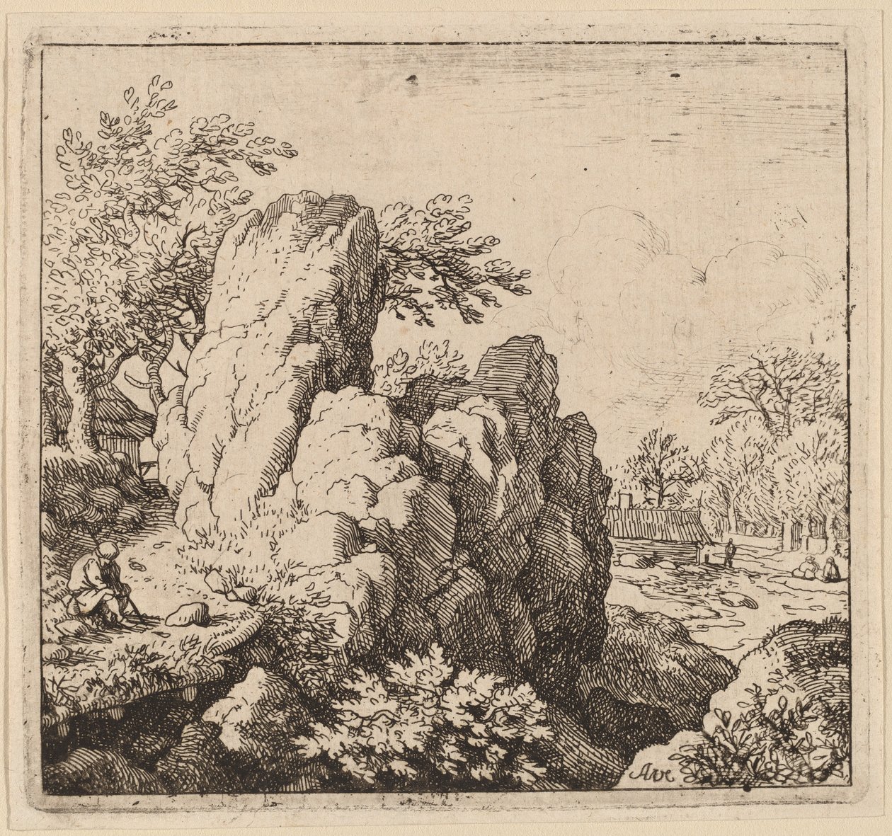 Großer Felsen von Allart van Everdingen