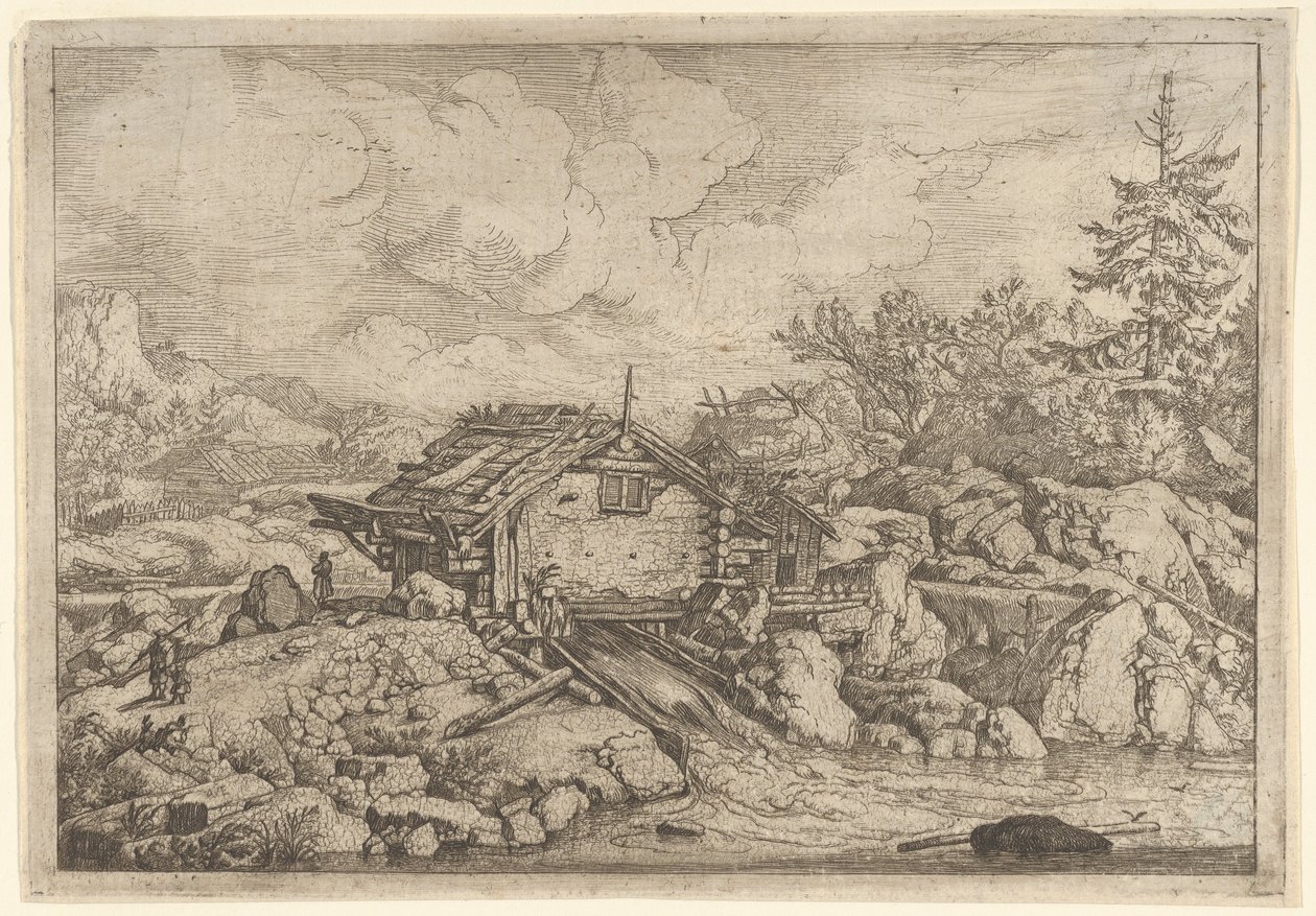 Die Wassermühle von Allart van Everdingen