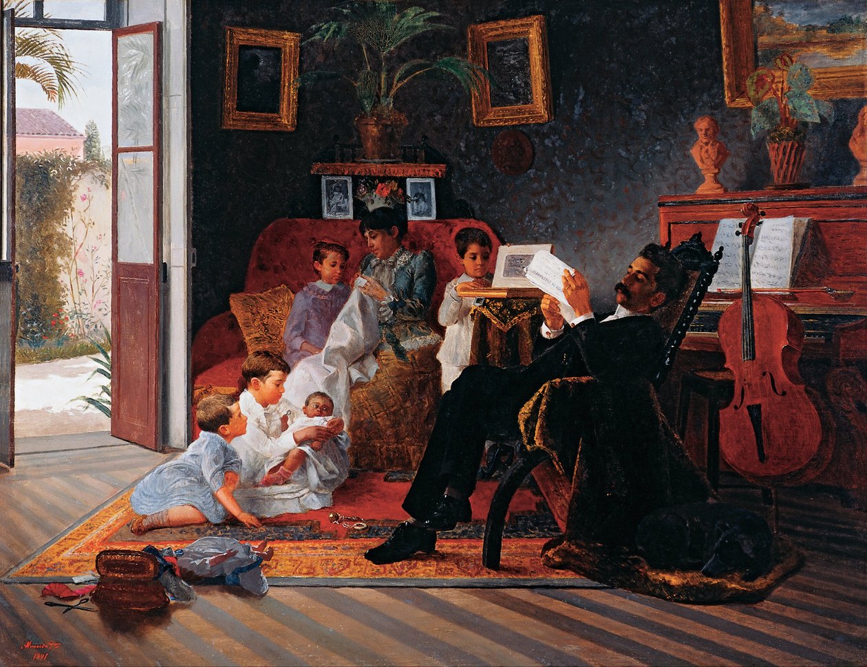 Szene der Familie von Adolfo Pinto von Almeida Júnior