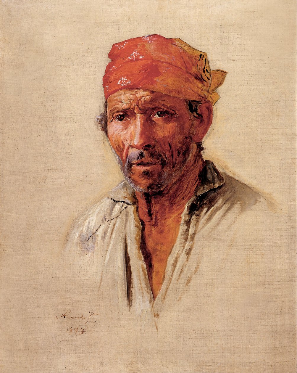 Studie des Kopfes eines Caipira von Almeida Júnior