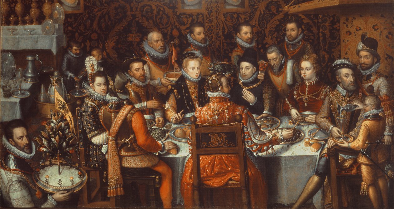 Das Bankett der Monarchen, ca. 1579 von Alonso Sánchez Coello